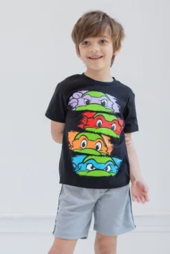 Teenage Mutant Ninja Turtles Donatello Leonardo Michelangelo Short Sleeve Graphic T-Shirt & Shorts