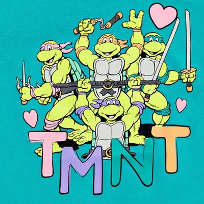 Teenage Mutant Ninja Turtles Donatello Raphael Leonardo Michelangelo Girls 2 Pack T-Shirts Toddler To Big Kid - Image 4