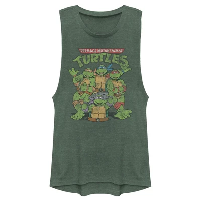 Junior's Teenage Mutant Ninja Turtles Best Friend Shot Festival Muscle Tee - Image 3
