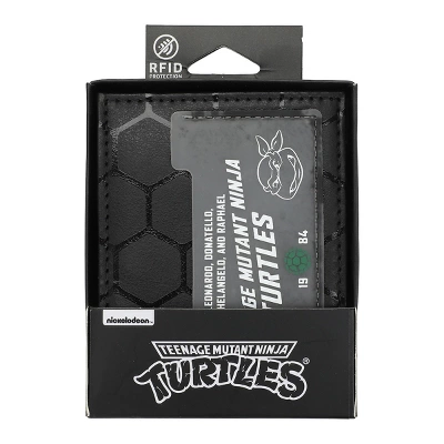 Teenage Mutant Ninja Turtles Character Face Men's Black Bifold Wallet - Image 5