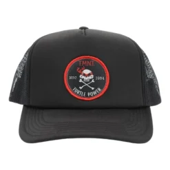 Teenage Mutant Ninja Turtles TMNT Classic Retro Cartoon Turtle Power Black Unisex Adult Quickturn Foam Trucker Hat