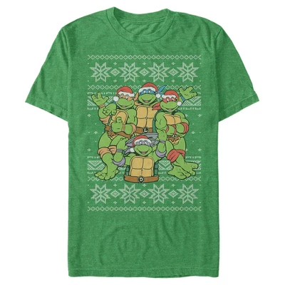 Men's Teenage Mutant Ninja Turtles Ugly Christmas Sweater T-Shirt - Image 3