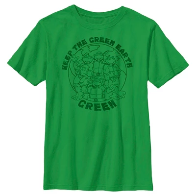 Boy's Teenage Mutant Ninja Turtles Keep The Earth Green T-Shirt - Image 3