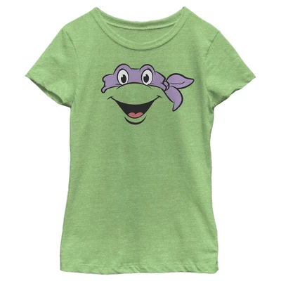 Girl's Teenage Mutant Ninja Turtles Donatello Face T-Shirt - Image 3