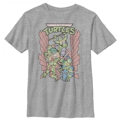 Boy's Teenage Mutant Ninja Turtles Brick Jump T-Shirt - Image 3