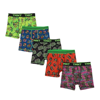 Youth Boys Teenage Mutant Ninja Turtles Boxer Brief Underwear 5-Pack - Image 6