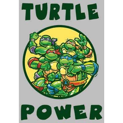 Girl's Teenage Mutant Ninja Turtles Turtle Power Circle T-Shirt