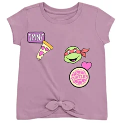 Teenage Mutant Ninja Turtles Donatello Raphael Leonardo Michelangelo Girls 2 Pack T-Shirts Toddler To Big Kid