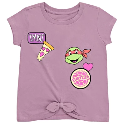 Teenage Mutant Ninja Turtles Donatello Raphael Leonardo Michelangelo Girls 2 Pack T-Shirts Toddler To Big Kid