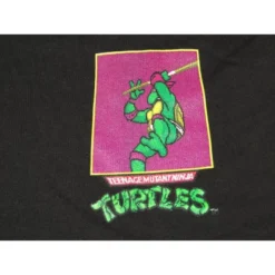 Teenage Mutant Ninja Turtles TMNT Donatello Classic Retro Character Men's Black Sleep Pajama Shorts
