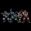 Junior's Teenage Mutant Ninja Turtles Lined Group Poses T-Shirt