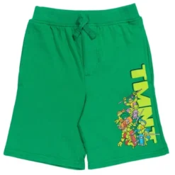 Teenage Mutant Ninja Turtles French Terry 2 Pack Shorts Black / Green