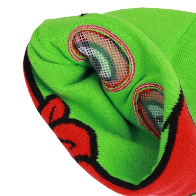 Teenage Mutant Ninja Turtles TMNT Rolldown Raph Adult Mesh Eye Green Beanie - Image 4