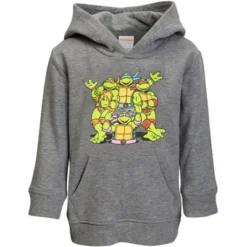 Teenage Mutant Ninja Turtles TMNT Leonardo Michelangelo Donatello Raphael Fleece Pullover Hoodie Toddler To Big Kid