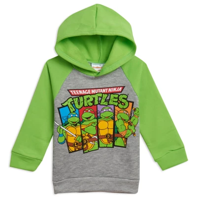 Teenage Mutant Ninja Turtles Donatello Leonardo Michelangelo Raphael Fleece Pullover Hoodie Toddler To Big Kid - Image 7
