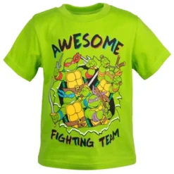 Teenage Mutant Ninja Turtles Donatello Michelangelo Raphael T-Shirt And Mesh Shorts Outfit Set Toddler