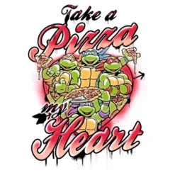 Boy's Teenage Mutant Ninja Turtles Take A Pizza My Heart T-Shirt