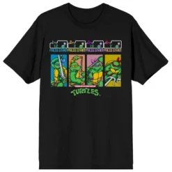 Teenage Mutant Ninja Turtles Press Start Men's Black T-shirt