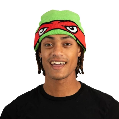 Teenage Mutant Ninja Turtles TMNT Rolldown Raph Adult Mesh Eye Green Beanie - Image 5