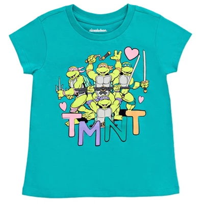 Teenage Mutant Ninja Turtles Donatello Raphael Leonardo Michelangelo Girls 2 Pack T-Shirts Toddler To Big Kid - Image 2