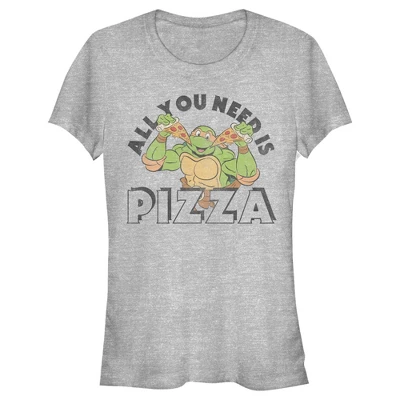 Junior's Teenage Mutant Ninja Turtles All You Need Is Pizza Raphael T-Shirt - Image 3